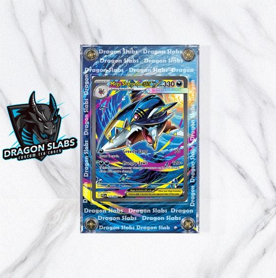 Pokemon Mega Sharpedo EX 127/094 Phantasmal Flames Extended Artwork Case