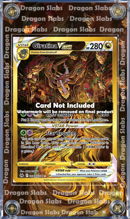 Pokemon Giratina VSTAR GG69 Crown Zenith Promo Alt Art Display Case Slab