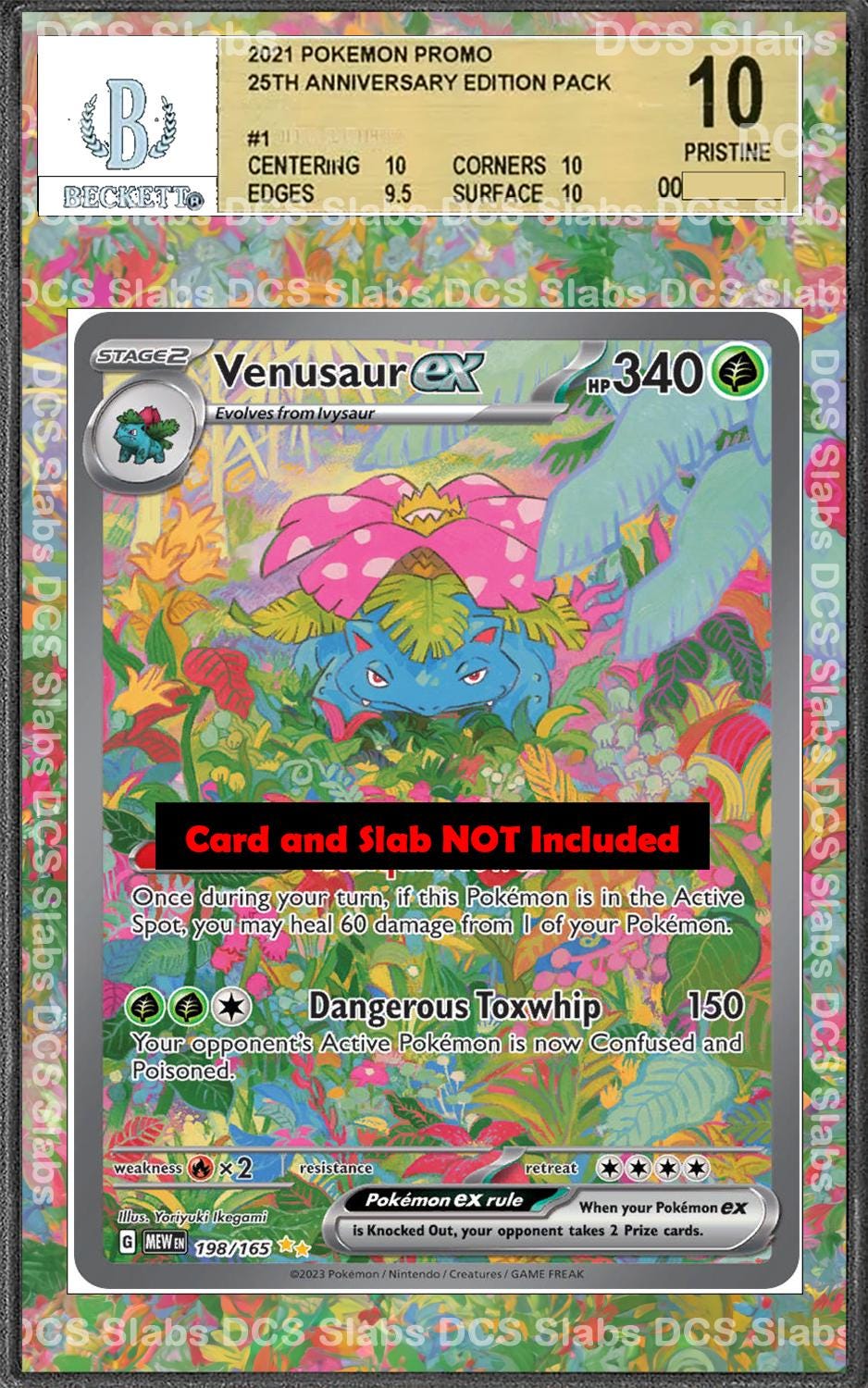 Venusaur EX 198/165 PSA bgs CGC tag Extended Artwork Pokemon 151