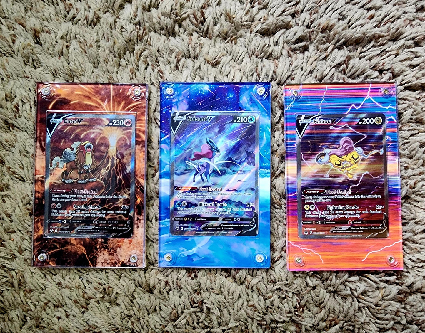 Pokemon Suicune Entei Raikou V GG38 GG36 GG41Crown Zenith Extended Artwork Cases