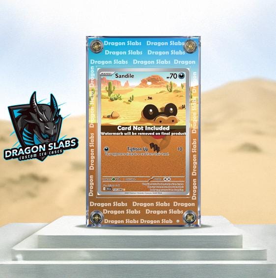 x3 Pokemon Sandile Krokorok Krookodile IR Black Bolt Extended Artwork Cases