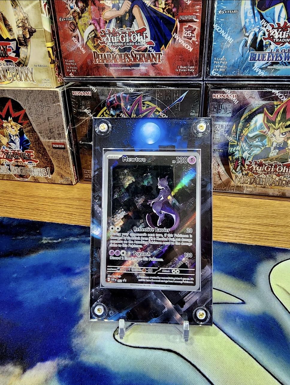 Pokemon Mewtwo 151 Promo SVP 052 Custom Display Case Extended Artwork