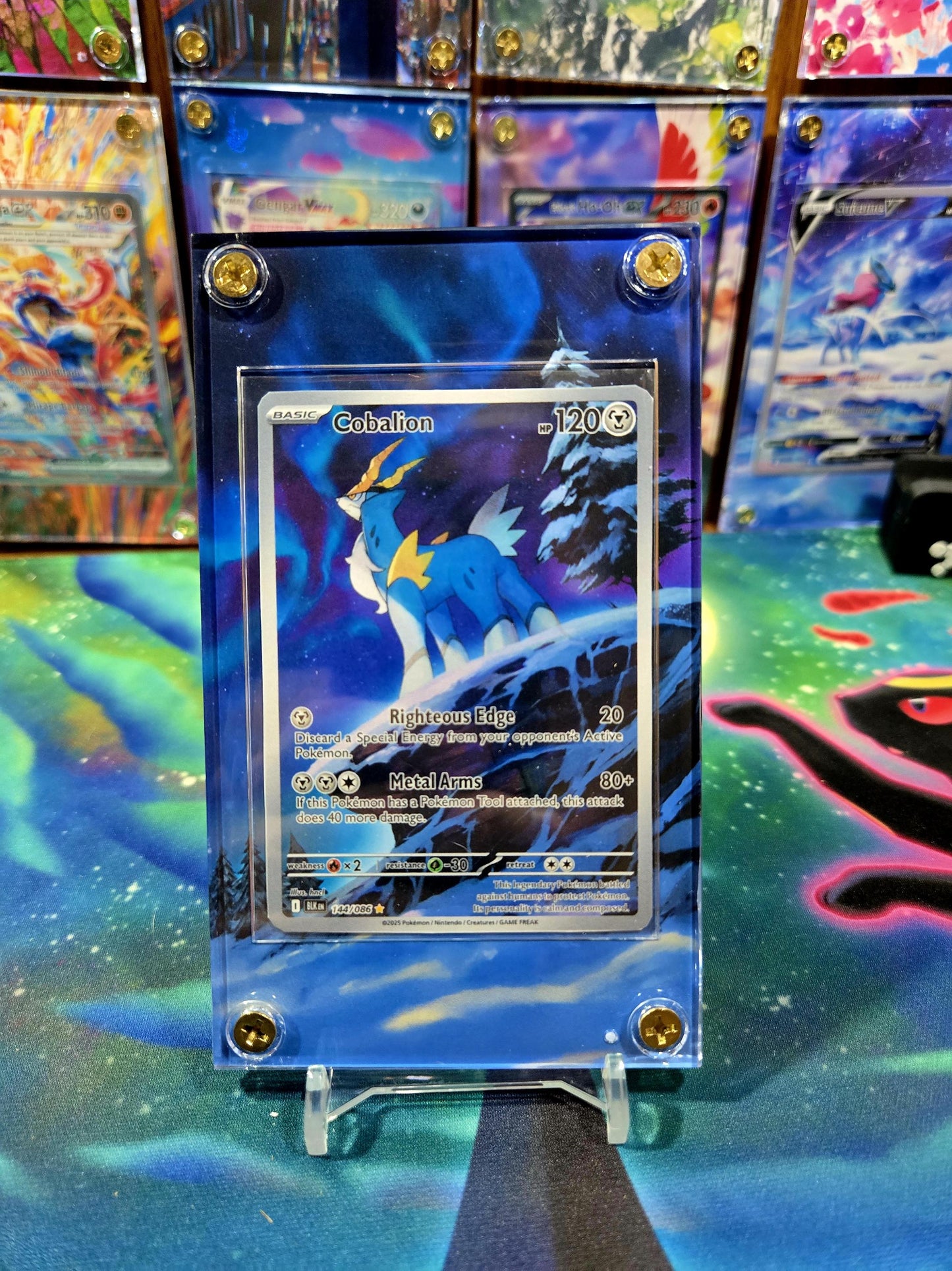 Pokemon Cobalion 144/086 IR Black Bolt Extended Art Case
