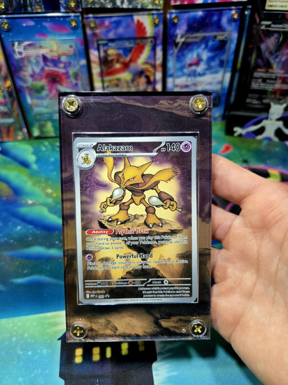 Pokemon Alakazam 009 Promo Mega Evolution Extended Art Custom Case