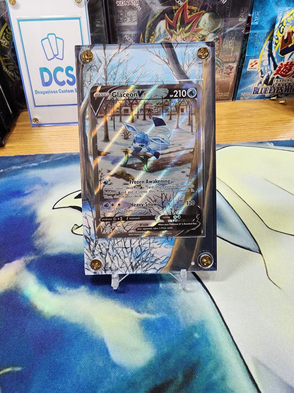 x2 Pokemon Glaceon V & Vmax Alt Art Evolving Skies Extended Artwork Cases