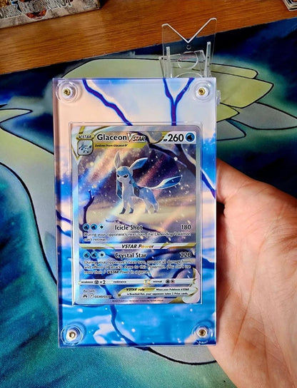 x2 Pokemon Glaceon and Leafeon Vstar GG40 & GG35 Crown Zenith Extended Artwork Cases