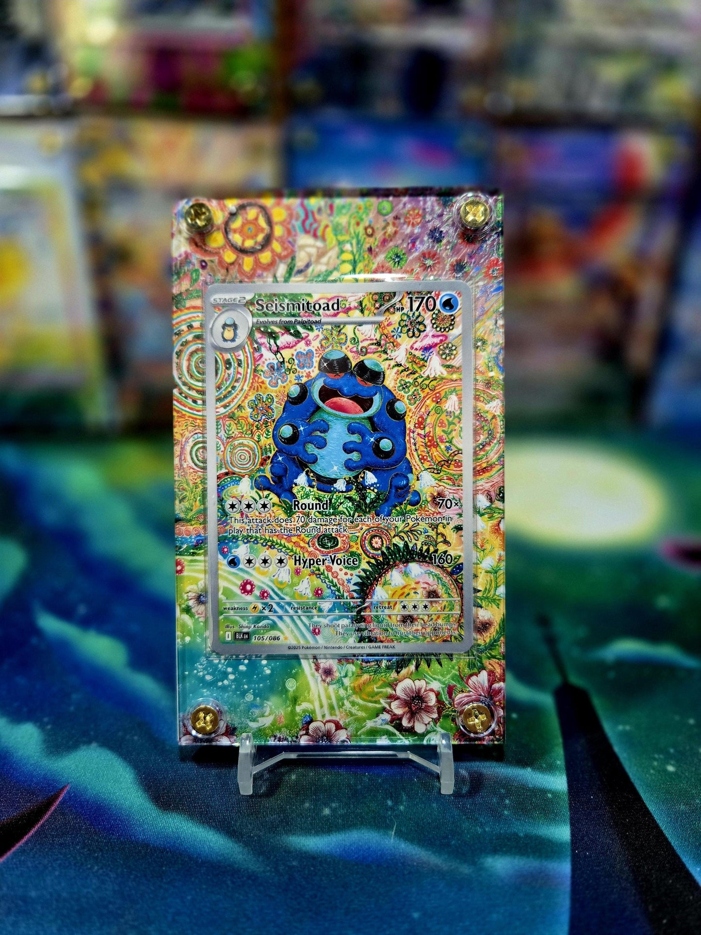 Pokemon Seismitoad IR 105/086 Black Bolt Extended Art Case