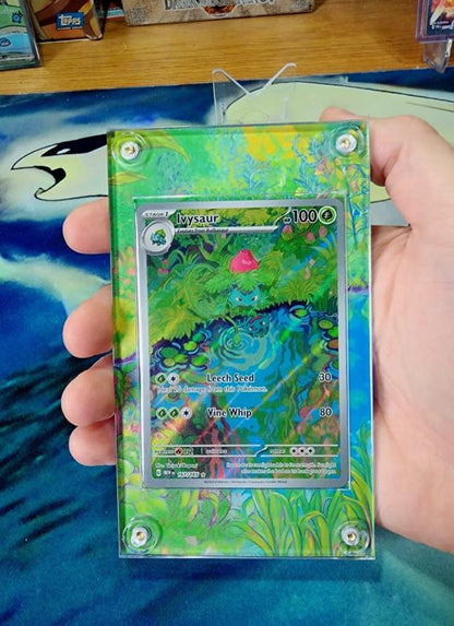 Pokemon 151 Ivysaur IR 167 Custom Display Case Extended Artwork
