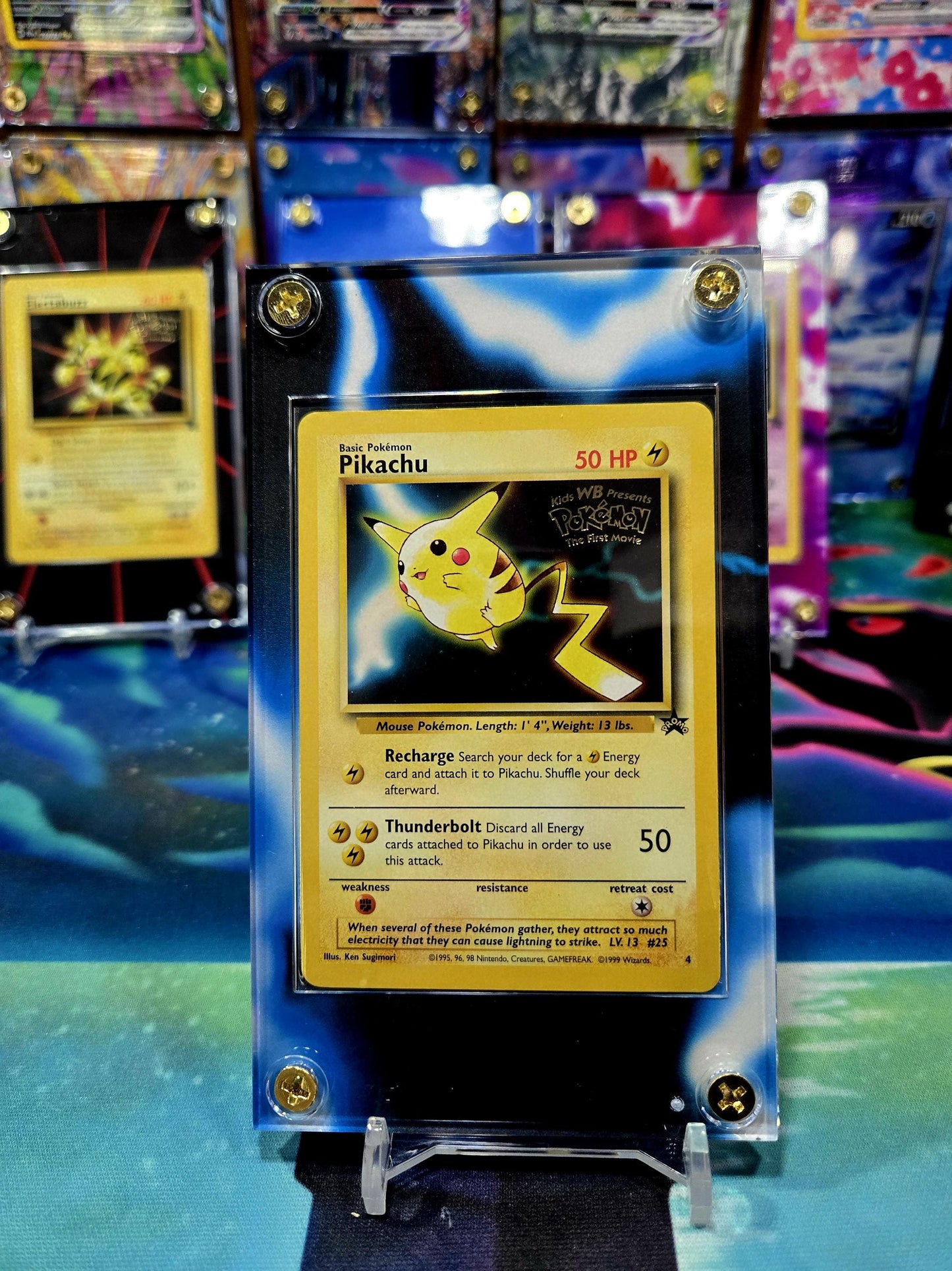 Pokemon Pikachu Black Star Promo #4 Extended Art Custom Case