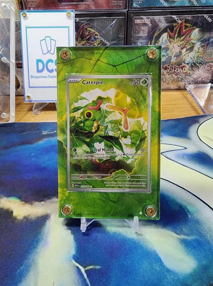 Pokemon 151 Caterpie 172/165 Custom Display Extended Artwork Case
