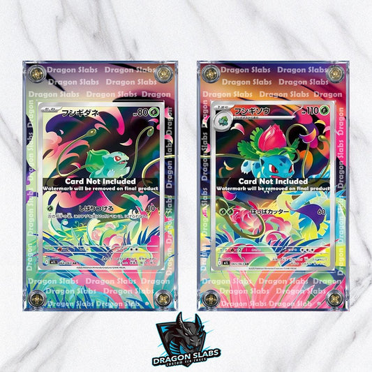 x2 Pokemon Bulbasaur Ivysaur AR 064 065 M1L Mega Brave Extended Artwork Cases