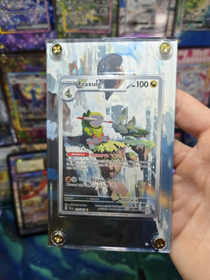 Pokemon Fraxure IR 077/064 Shrouded Fable Extended Art Case