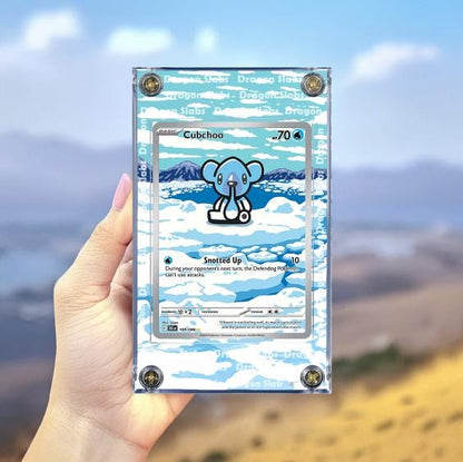 x2 Pokemon Cubchoo & Beartic IR 109 110/086 Black Bolt Extended Artwork Cases