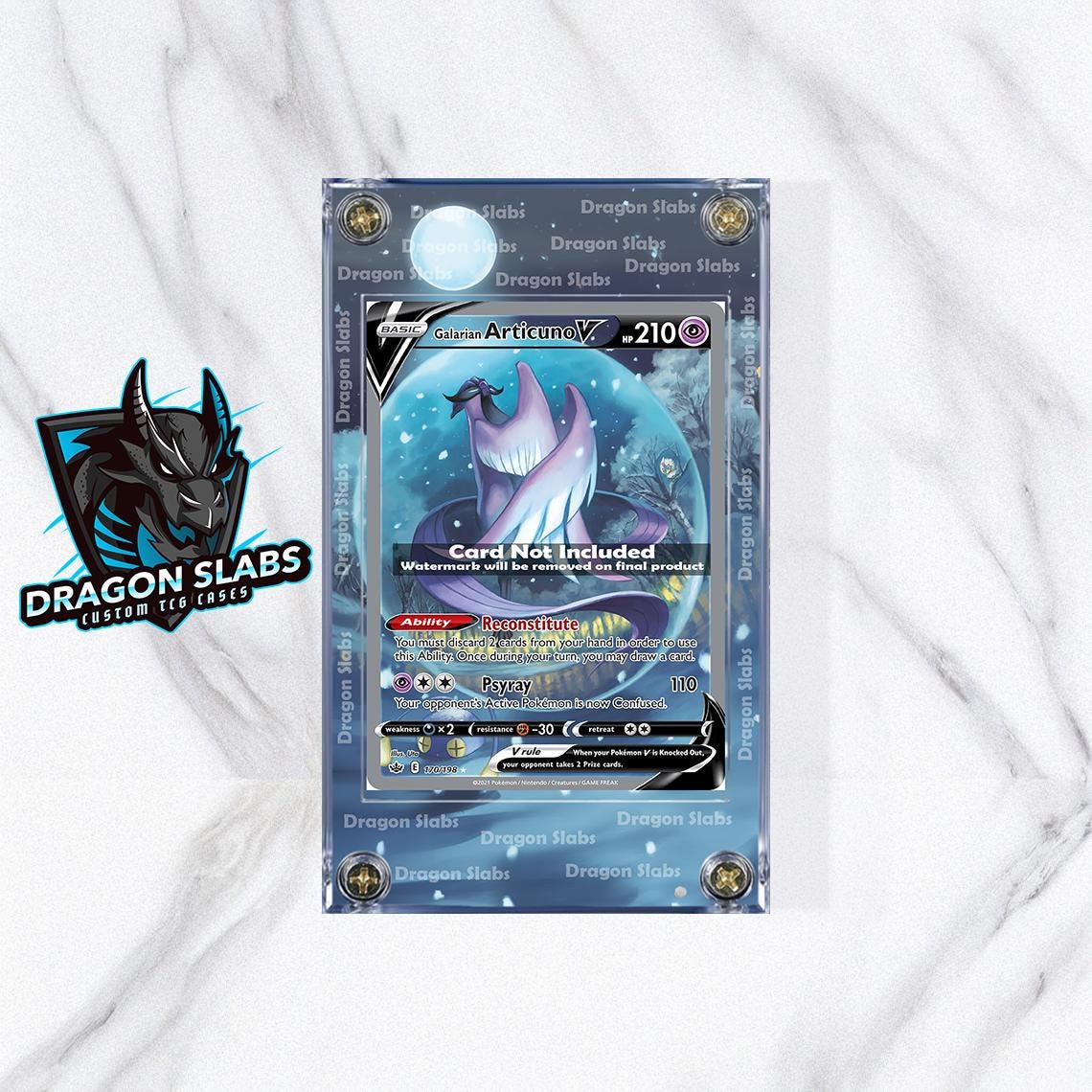 Pokemon Galarian Articuno V 170/198 Alt Art Extended Art Case