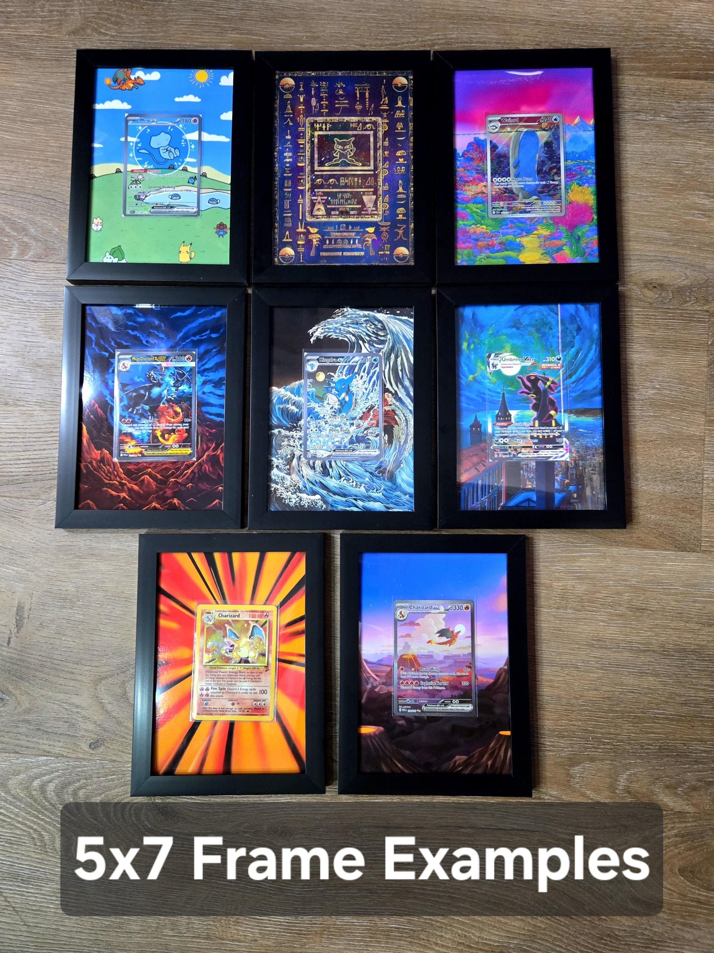 Suicune V GG38 Crown Zenith Pokemon Extended Art Frame 5x7 Frame