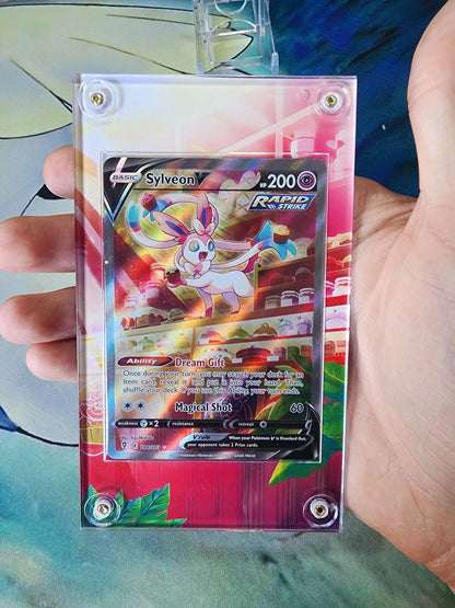 Pokemon Sylveon V Alt Art 184/203 SWSH Evolving Skies Extended Artwork Case