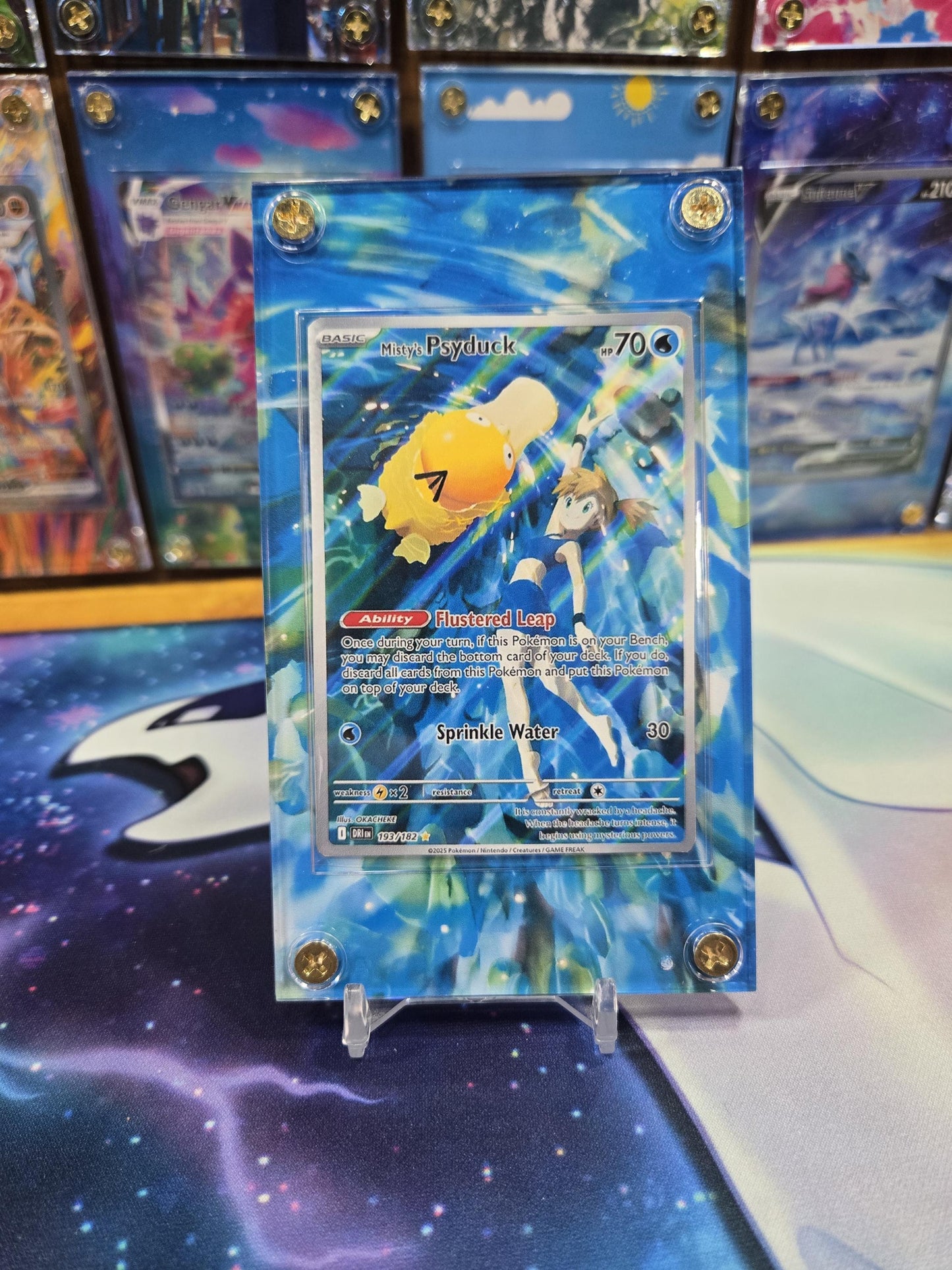x2 Pokemon Misty's Psyduck Mistys Lapras 193 194 Destined Rivals Extended Art Cases