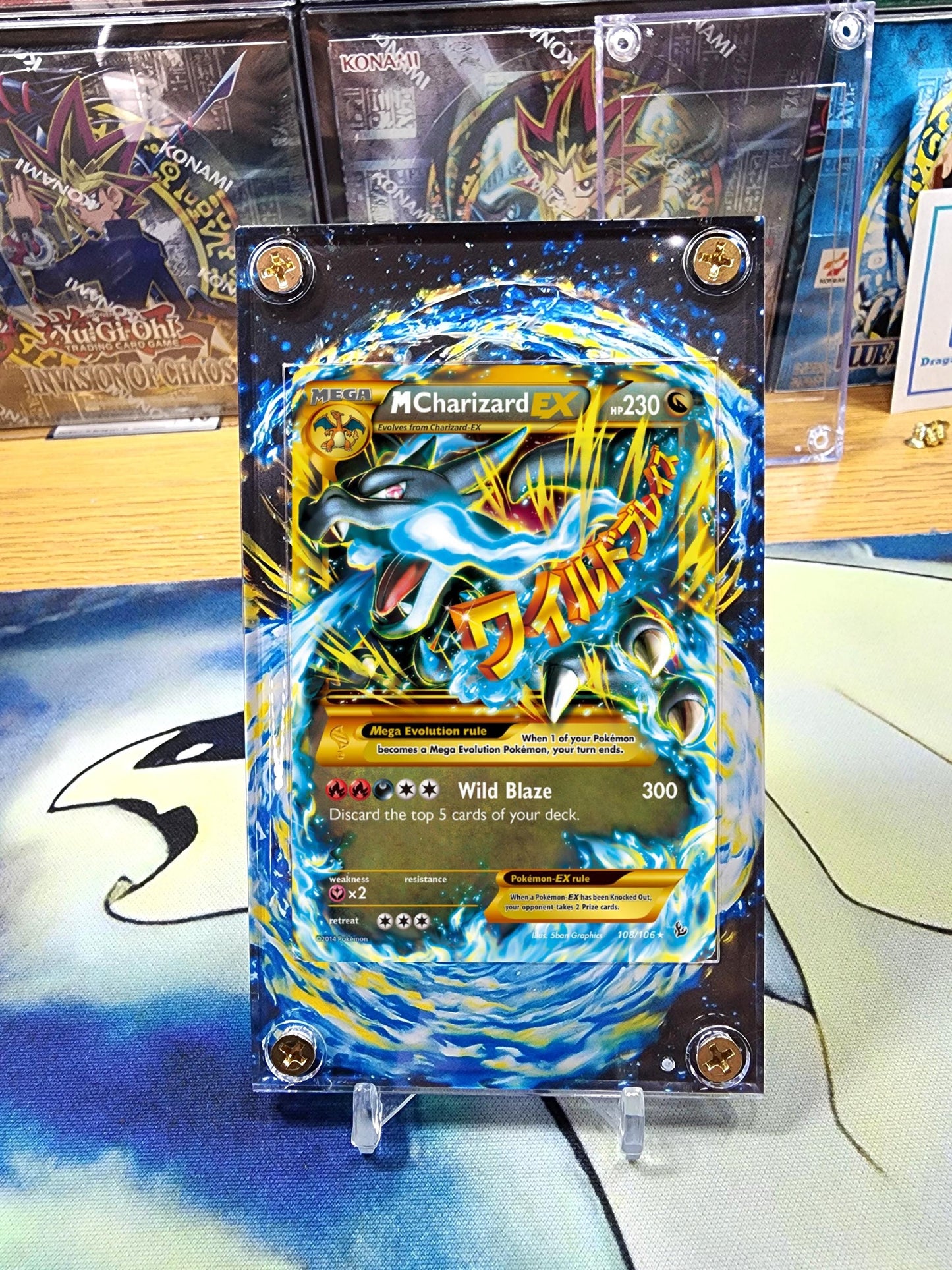 Pokemon M Charizard Ex Flashfire 69/106 Custom Case Extended Artwork