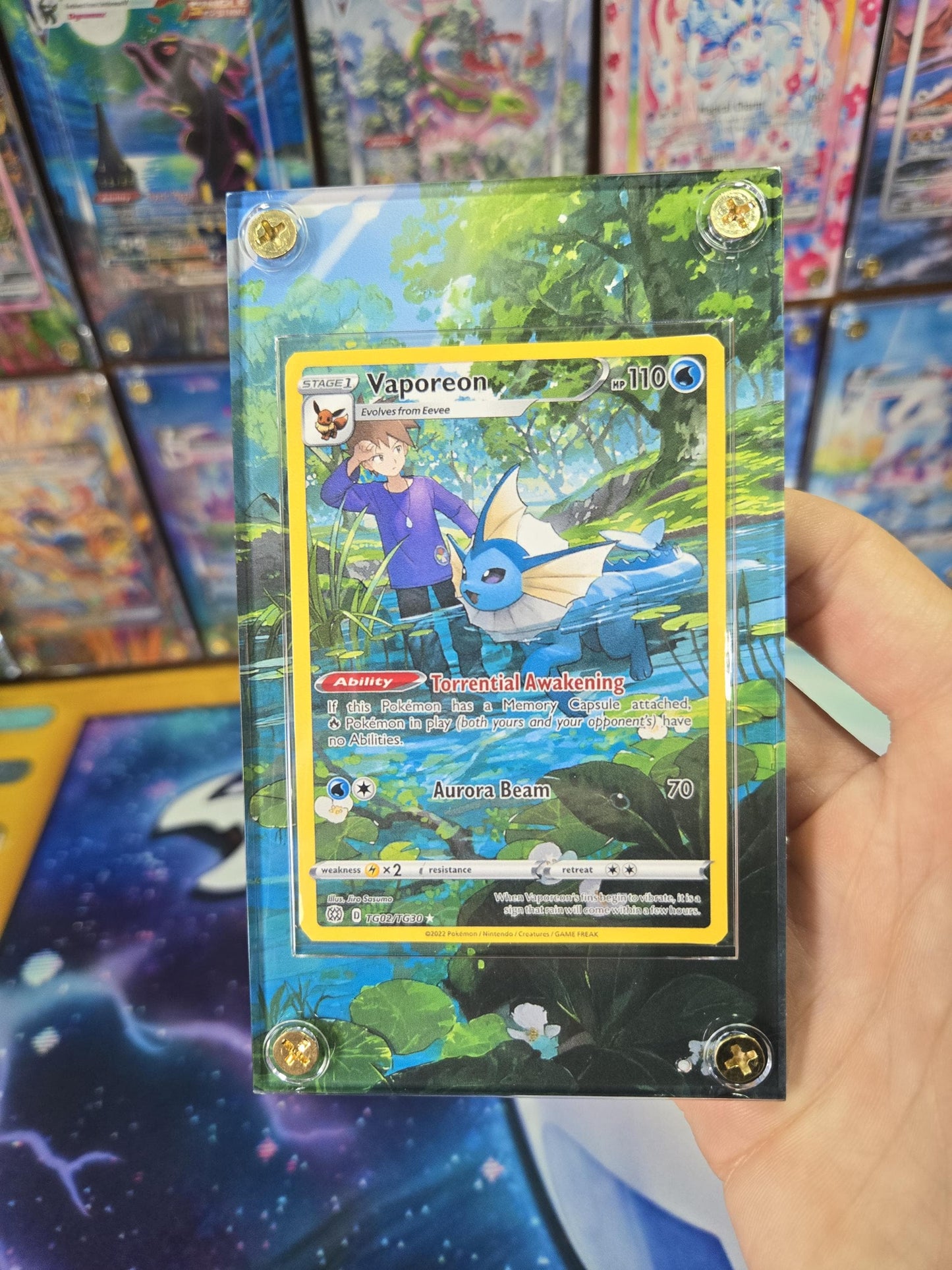 x4 Eevee Flareon Jolteon Vaporeon TG Brilliant Stars Extended Artwork Cases