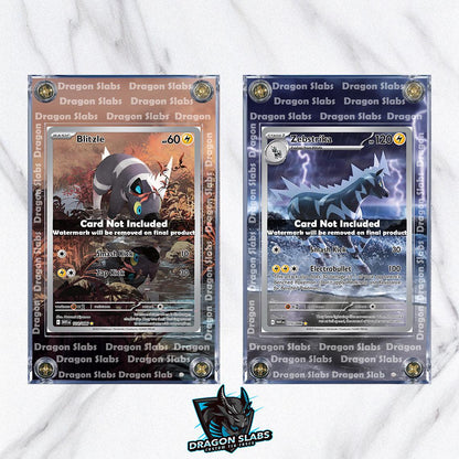 x2 Pokemon Blitzle Zebstrika 114 115 IR White Flare Extended Art Cases