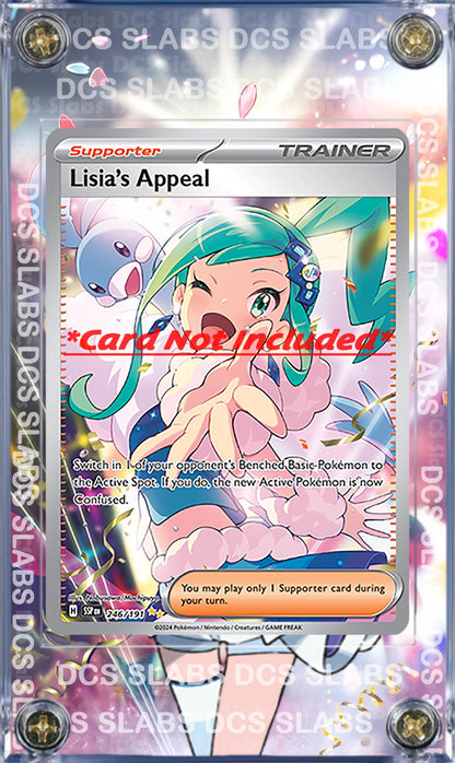 x2 Pokemon Lisia's Appeal Surging Sparks 246/191 SIR  234/191 IR Full Art Extended Artwork Cases