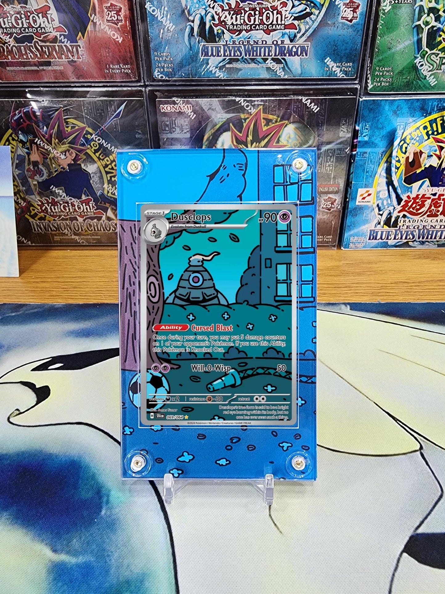 X3 Pokemon Duskull Dusclops Dusknoir IR 068,069,070 Shrouded Fable Custom Cases Extended Artwork