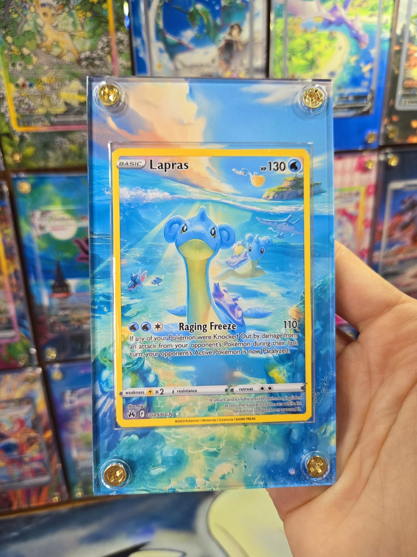 Pokemon Lapras GG05/GG70 Crown Zenith Extended Artwork Custom Case