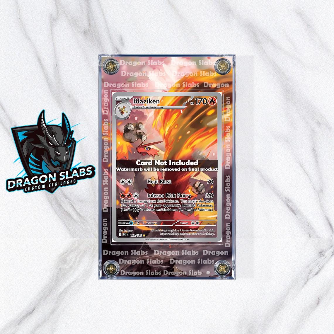 Pokemon Blaziken 192/182 191/182 Destined Rival Extended Art Case