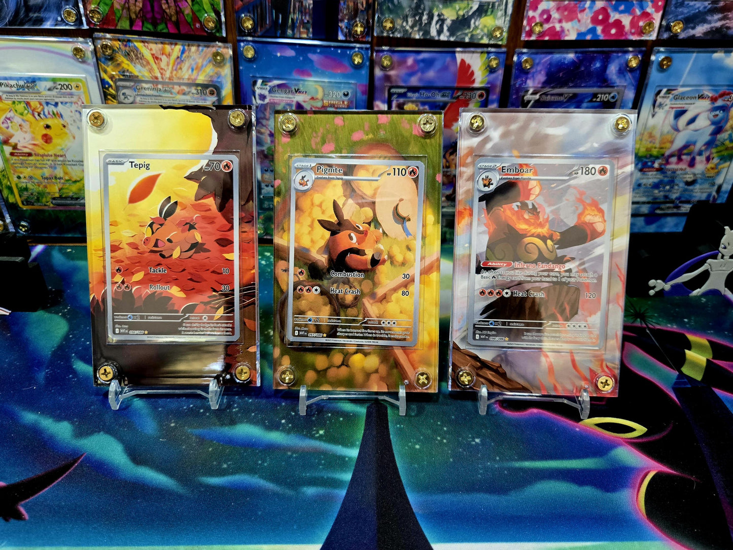 x9 Black & White Starter Set White Flare IR and SIR Extended Art Cases