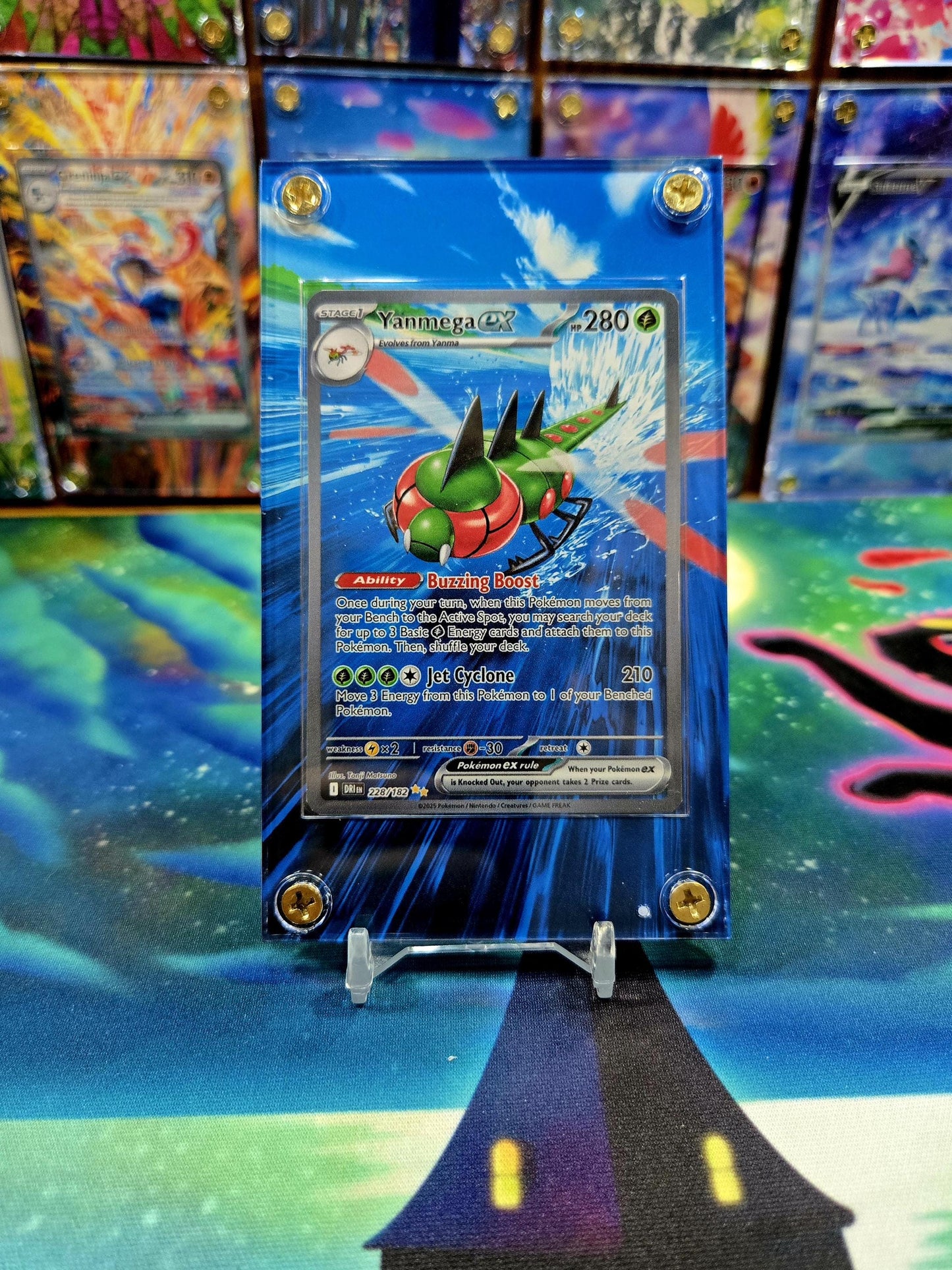 Pokemon Yanmega EX 228/182 Destined Rivals Extended Art Case