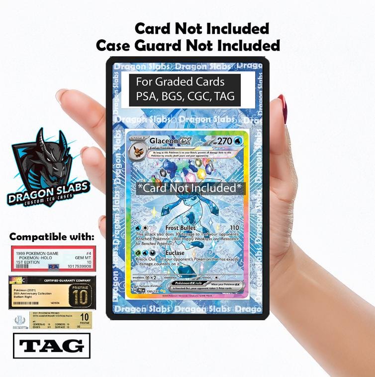 Glaceon EX 150 SIR Prismatic Evolutions Psa Bgs Cgc Tag Extended Artwork Pokemon TCG
