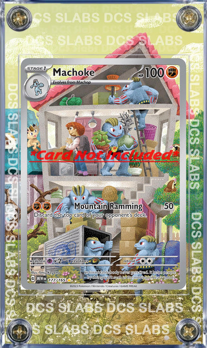 x5 Pokemon 151 IR Custom Display Cases - Pikachu Machoke Mr Mime Omanyte Tangela