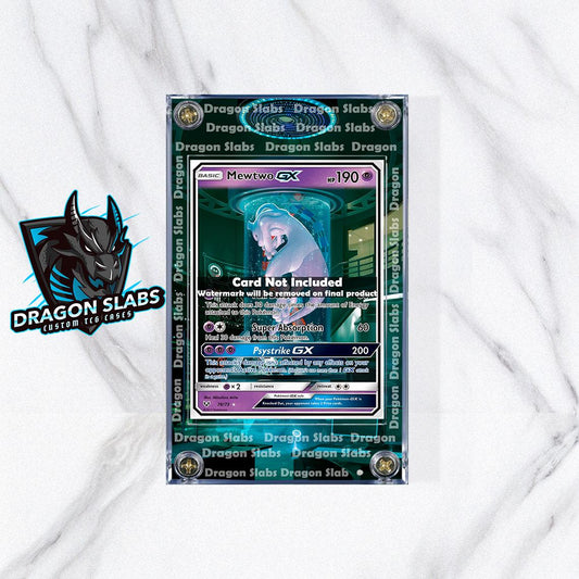 Pokemon Mewtwo GX Full Art Shining Legends 78/73 Extended Art Custom Case