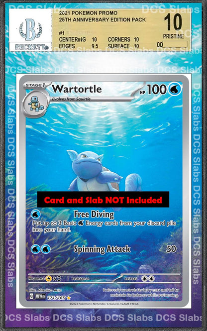 Wartortle 171/165 PSA bgs CGC tag Extended Artwork Pokemon 151