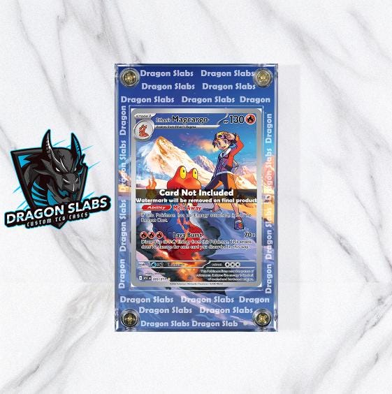 Pokemon Ethan's Magcargo IR 222/217 Ascended Heroes Extended Artwork Case