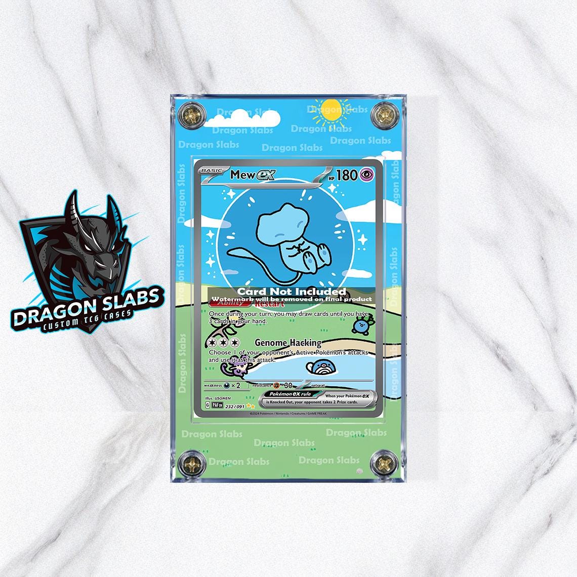 Pokemon Mew EX SIR Paldean Fates 232 Extended Artwork Case