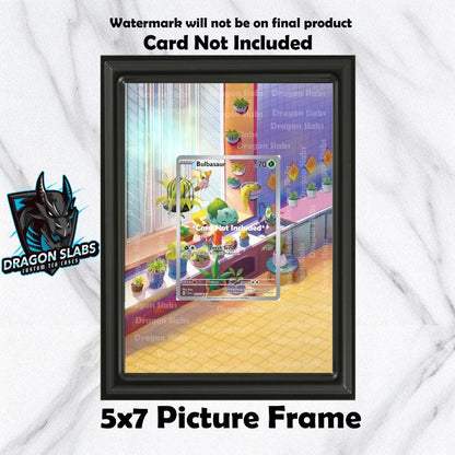 Bulbasaur IR 143/142 Stellar Crown Pokemon Extended Art Frame 5x7 Frame