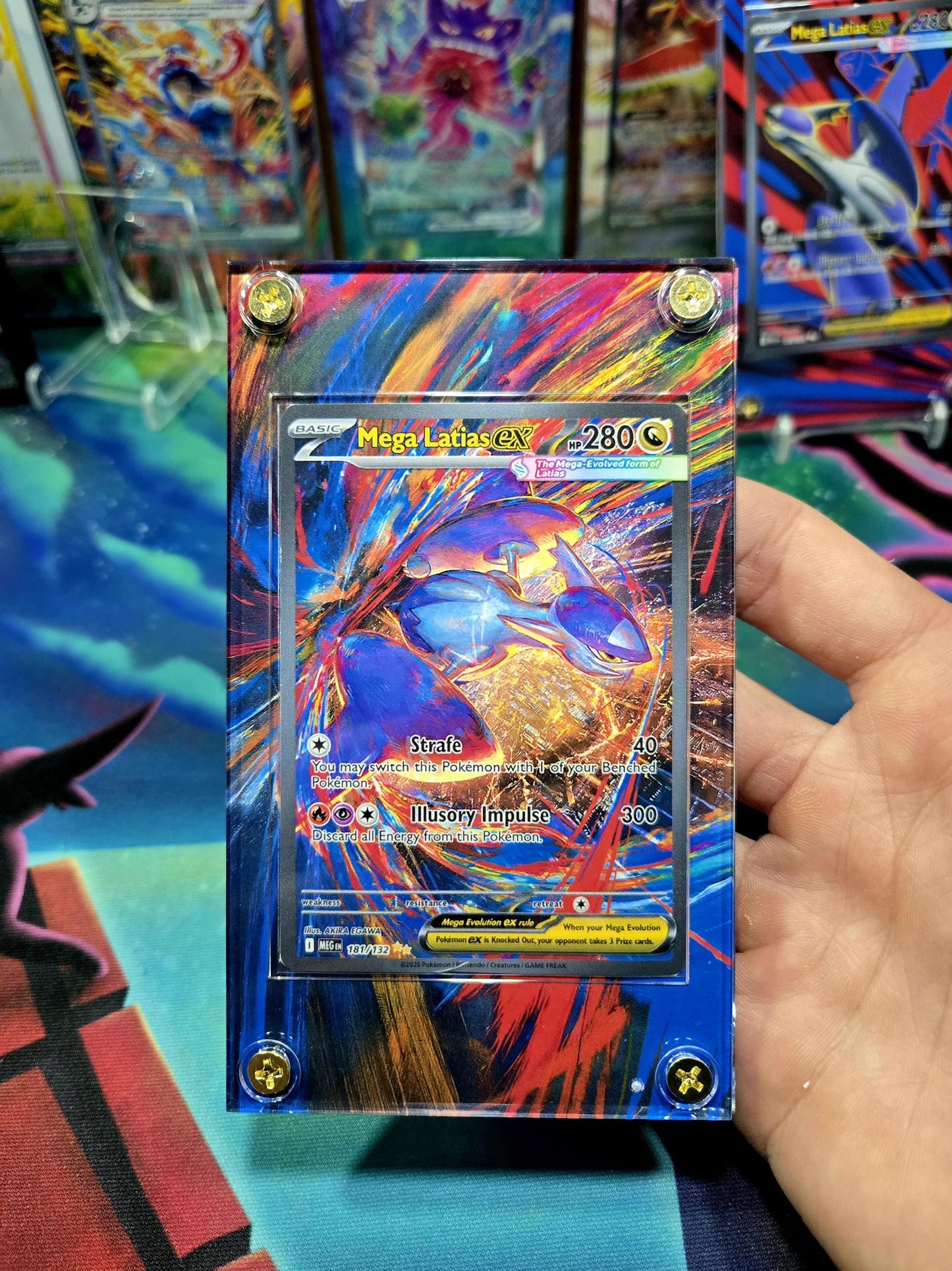 Pokemon Mega Latias EX 181/132 SIR Mega Evolution Extended Art Custom Case