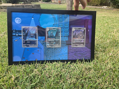 Pokemon Duskull Duclops Dusknoir Shrouded Fable 8.5 x 14" Display Frame Extended Artwork