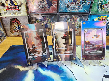 Pokemon Charmander, Charmeon, Charizard 151 Custom Display Cases Extended Artwork
