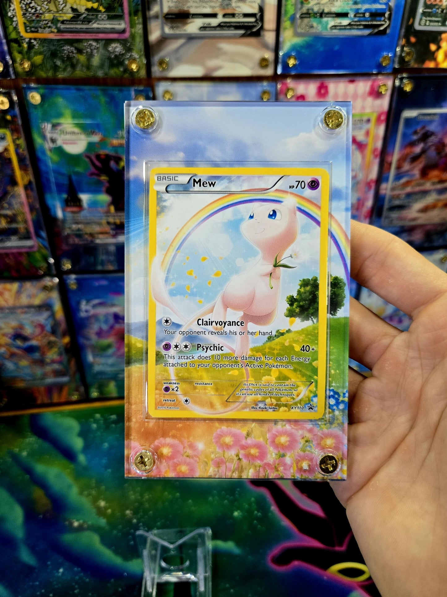 Pokemon Mew XY 110 Promo Extended Art Case
