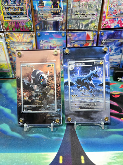 x2 Pokemon Blitzle Zebstrika 114 115 IR White Flare Extended Art Cases