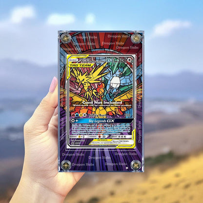 Pokemon Moltres Zapdos Articuno GX SM210 Hidden Fate Promo Extended Artwork Case