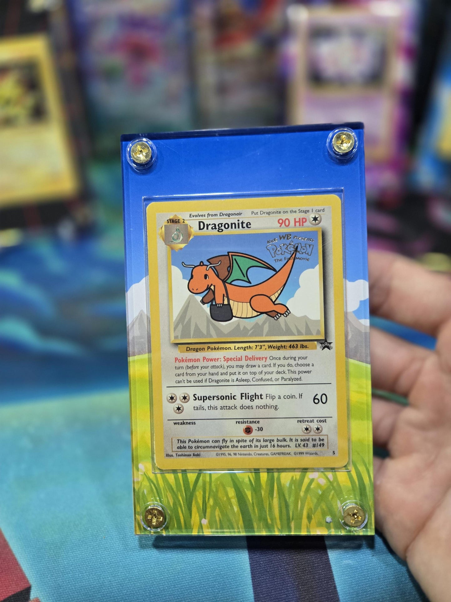 x4 Pokemon Pikachu Dragonite Mewtwo Electabuzz Black Star Movie Promo Extended Art Custom Cases