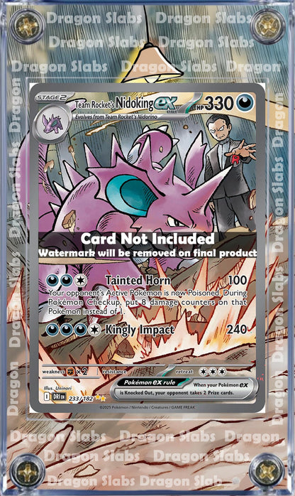 Pokemon Nidoking ex 233/182 Destined Rivals Extended Art Case