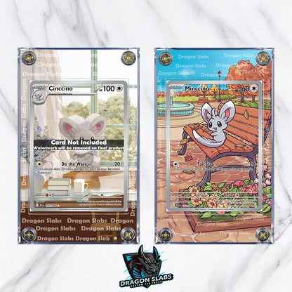 x2 Pokemon Minccino & Cinccino 152 153/086 IR Black Bolt Extended Art Cases