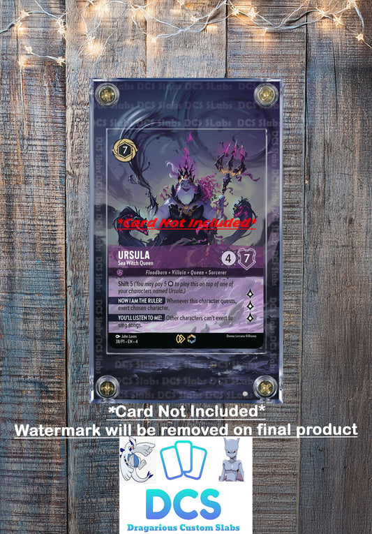 Disney Lorcana Ursula Sea Witch Queen 38/P1 Prize Promo Chapter 4 Enchanted Custom Case