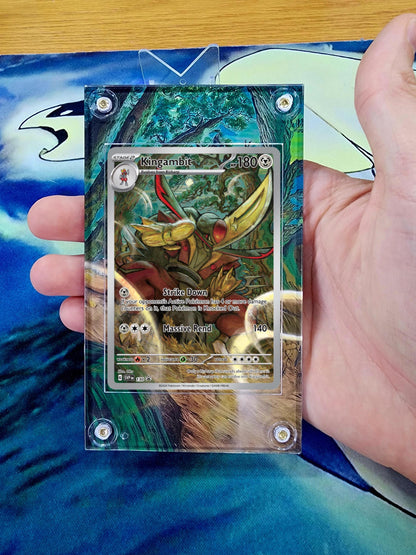 X3 Pokemon Greninja,  Kingdra EX, Kingambit 130 SIR Promo 131 132 SV Shrouded Fable Custom Cases Extended Artworks