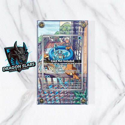 Pokemon Squirtle Stellar Crown IR AR 148/142  Card Custom Display Case Slab