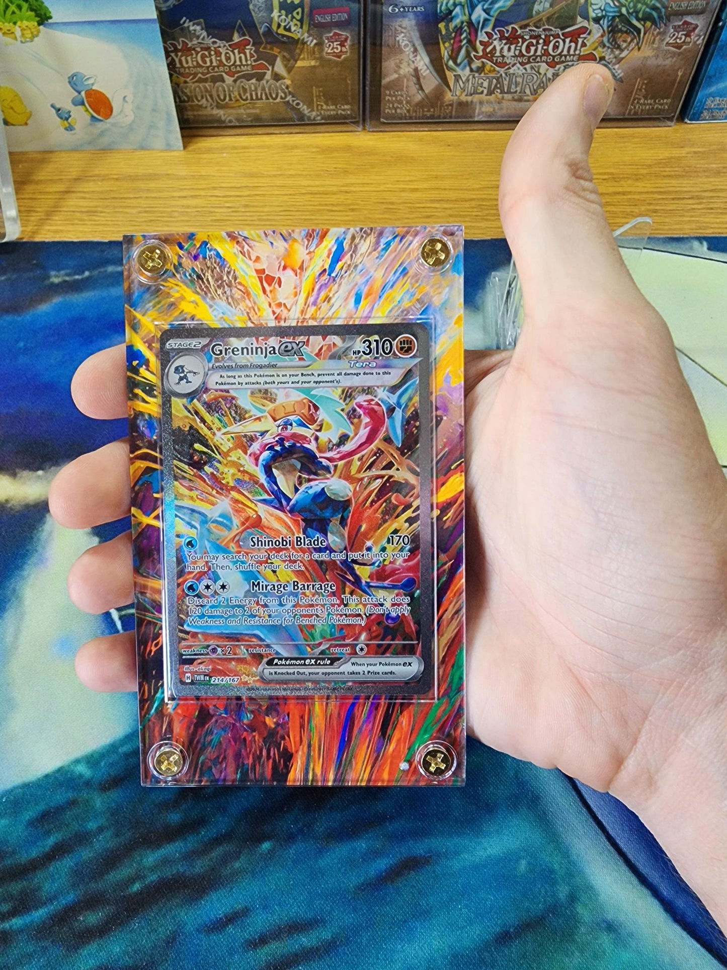 Pokemon Greninja EX SIR Twilight Masquerade 214/167 Extended Artwork Case